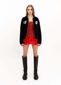 Bb Vintage: Embroidered velvet Japanese souvenir jacket