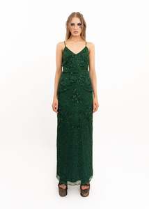 Beaded evening gown