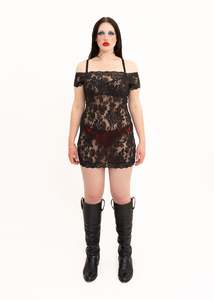 Vintage Femme Womenswear: Lace micro mini dress