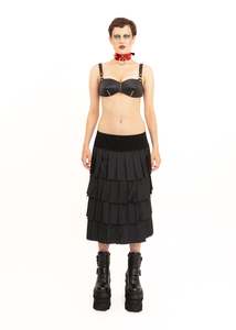 Independent Designer: Leather Bullet Bra- black