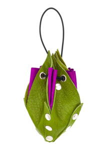 Independent Designer: Leather Rosebud Pouch