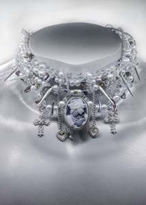 Independent Designer: Beaded cameo necklace