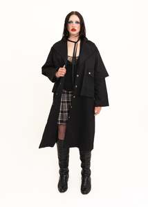 Basalt Layered Trench Coat