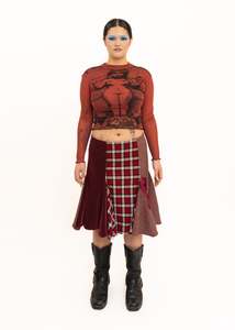 Bb Vintage: Lilith screen printed mesh top *secondhand