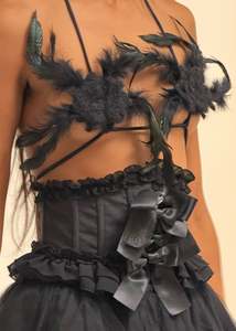 Satin underbust corset