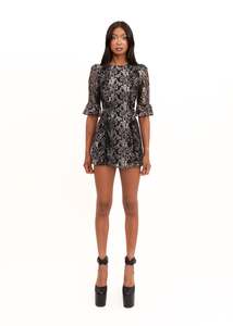 The Vampire's Wife x H&M collaboration metallic lace dress