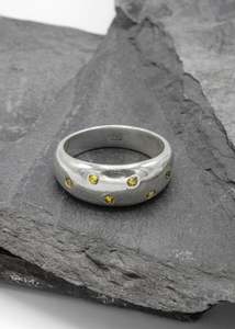 Octopus Ring- Yellow Sapphire