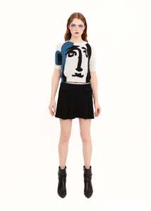 Picasso Intarsia Knit Tee