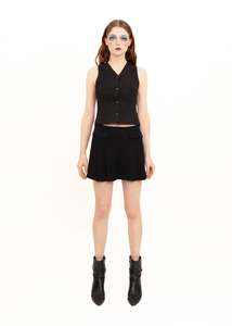 Pinstriped wool vest