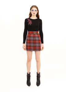 Vivienne Westwood Harris Tweed tartan wool mini skirt