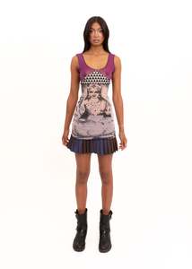 Roisin Dubh: Lakshmi screen printed tank top