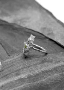 Peridot Chrysalis ring