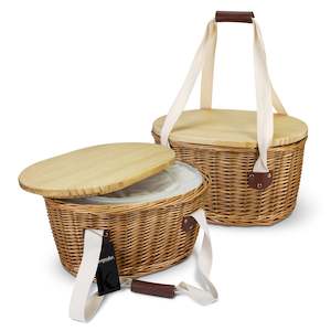 Camping Outdoors: Keepsake Picnic Cooler Basket