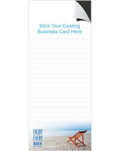 Custom Printed Pens: Magnetic Note Pad - Enjoy Every Moment - SOLD OUT - Available - 26/3