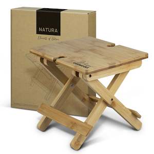 Stemware Wine Glasses Accessories: NATURA Bamboo Folding Wine Table
