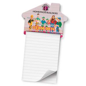 Custom Print Note Pads: Magnetic House Memo Pad - A7