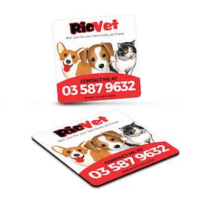 Custom Printed Custom Fridge Magnet: Fridge Magnet 65 x 65mm - Square