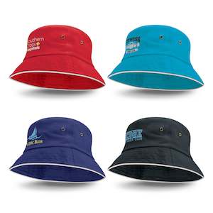 Hot Deal Collection: Bondi Bucket Hat - White Sandwich Trim - Sale