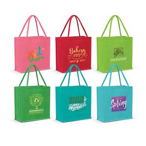 Hot Deal Collection: Monza Jute Tote Bag - Colour Match - Sale