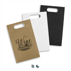 Gift Bags: Die Cut Paper Wine Bag