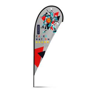 Table Covers Displays: Large Tear Drop Flag Kit