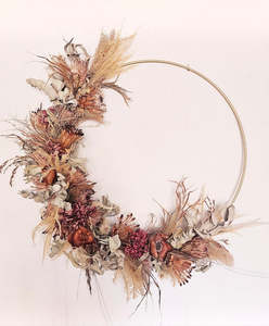 Extra Large Dried Floral Wall Hoops