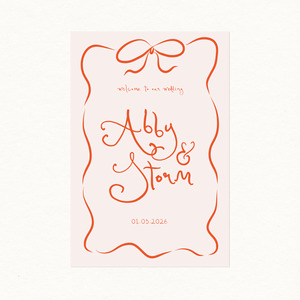 Welcome Signs: Abby Welcome Sign