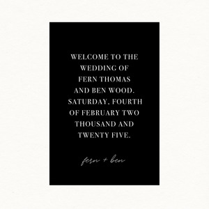 Welcome Signs: Fern Welcome Sign