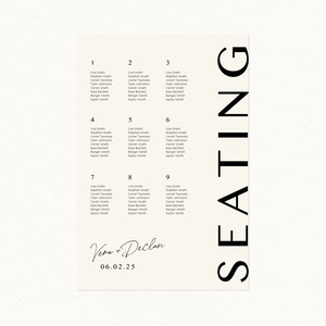 Seating Charts: Vera Seating Chart