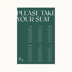 Seating Charts: Rose Seating Chart