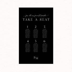 Bethany Seating Chart