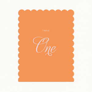 Table Numbers: Summer Table Number