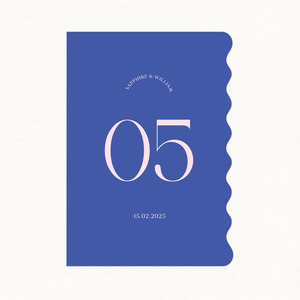 Sapphire Table Number