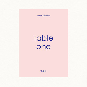 Table Numbers: Ruby Table Number