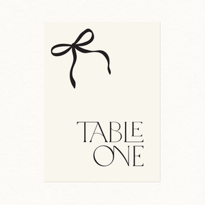 Table Numbers: Celine Table Number