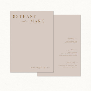 Main Invitation: Bethany Main Invitation