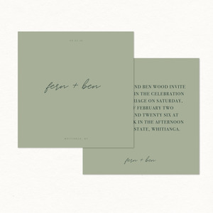 Fern Main Invitation