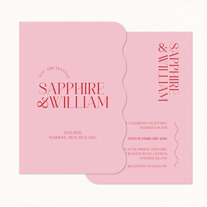 Main Invitation: Sapphire Main Invitation