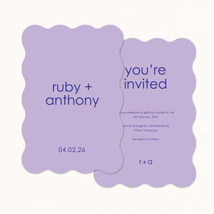 Main Invitation: Ruby Main Invitation