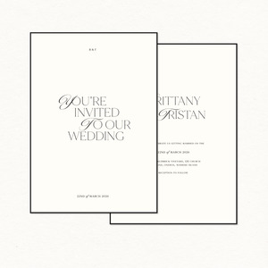 Main Invitation: Brittany Main Invitation