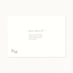 Rsvp Card: Fern Printed Envelope - Invitation Size