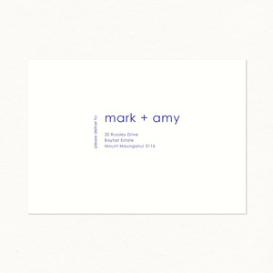 Rsvp Card: Ruby Printed Envelope - Invitation Size