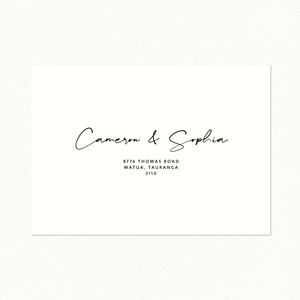 Rsvp Card: Sophie Printed Envelope - Invitation Size