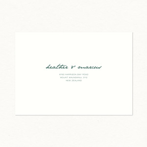 Olive Printed Envelope - Invitation Size