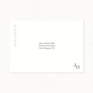 Rsvp Card: Jane Printed Envelope - Invitation Size