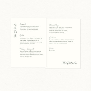 Anna Details & RSVP Card