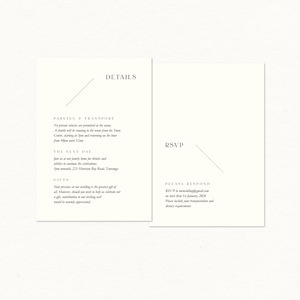 Rsvp Card 1: Ella Details & RSVP Card