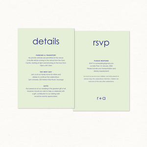Rsvp Card 1: Ruby Details & RSVP Card