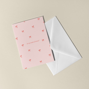 Bridesmaid Proposal Cards: Bow Maid of Honour Proposal Card