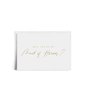 Bridesmaid Proposal Cards: Maid of Honour Proposal Card